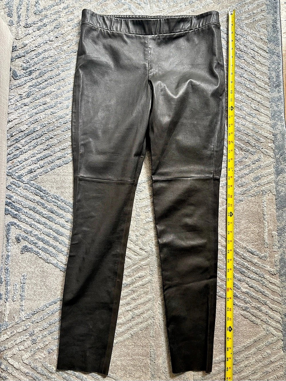 Camilla and Marc Ratio Leather Legging Black Size 10